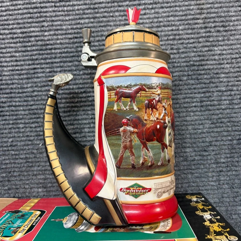 Budweiser Champion Series The Chosen One Stein Clydesdale Horse Ceramarte 2001